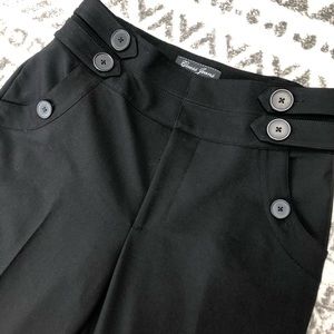 Guess High Waist, 36” inseam, Black Trouser